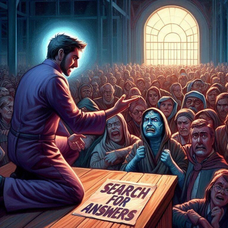 instead of reacting emotionally, David decided to search for answers. (1)